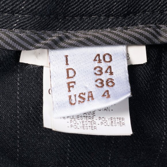 Brunello Cucinelli Grey Wool-Blend Pinstripe Knee-Detail Trousers - Picture 11 of 14